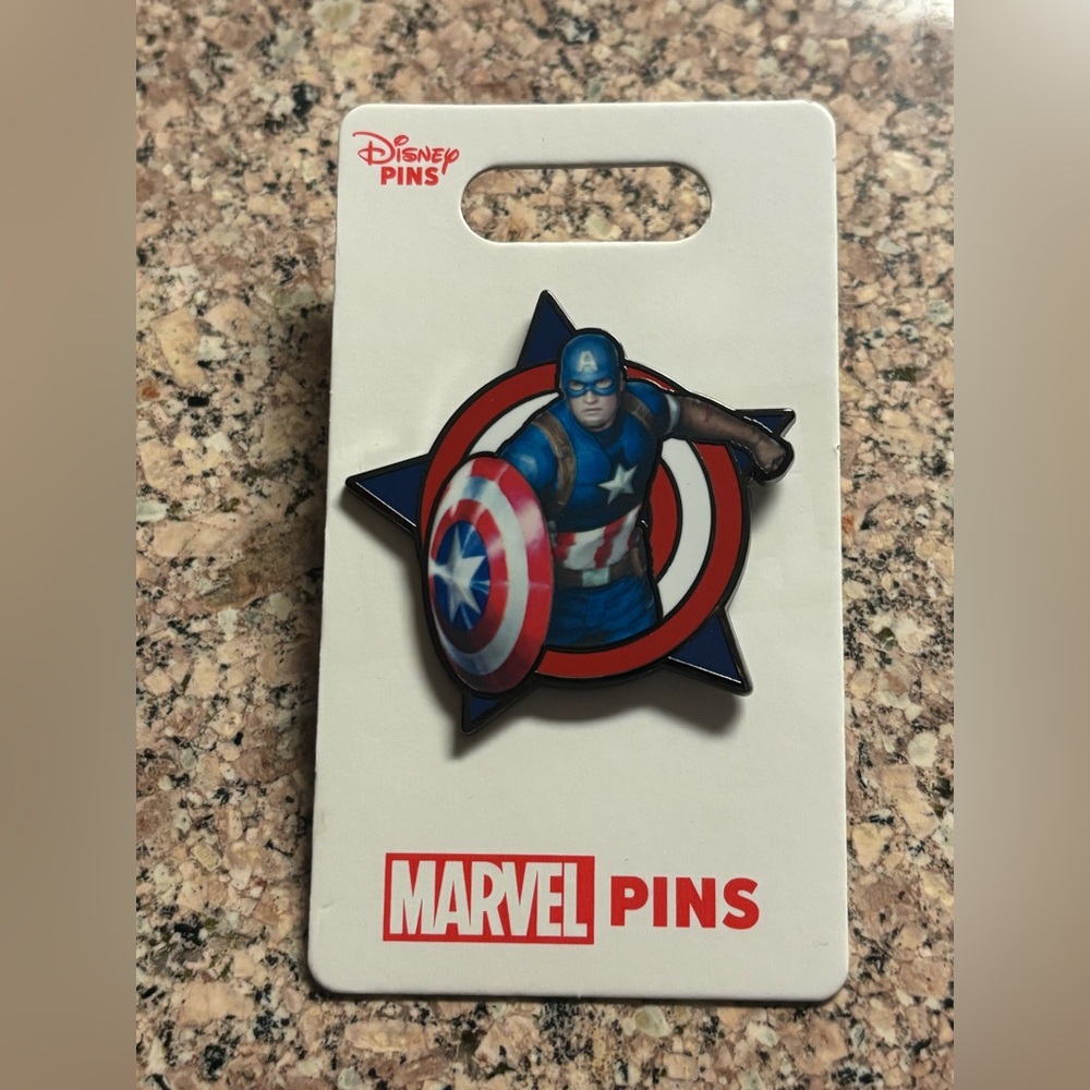 DISNEY PIN CAPTAIN AMERICA MARVEL AVENGERS 2023 STAR & SHIELD*